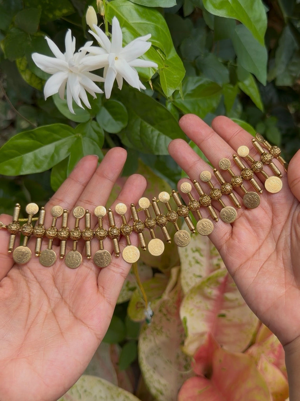 Antique Lakshmi Kashu Choker Set