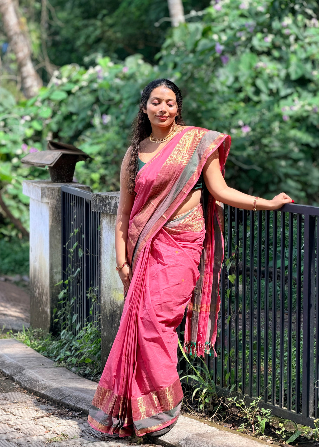 Premium Zari Kanchi Cotton Saree