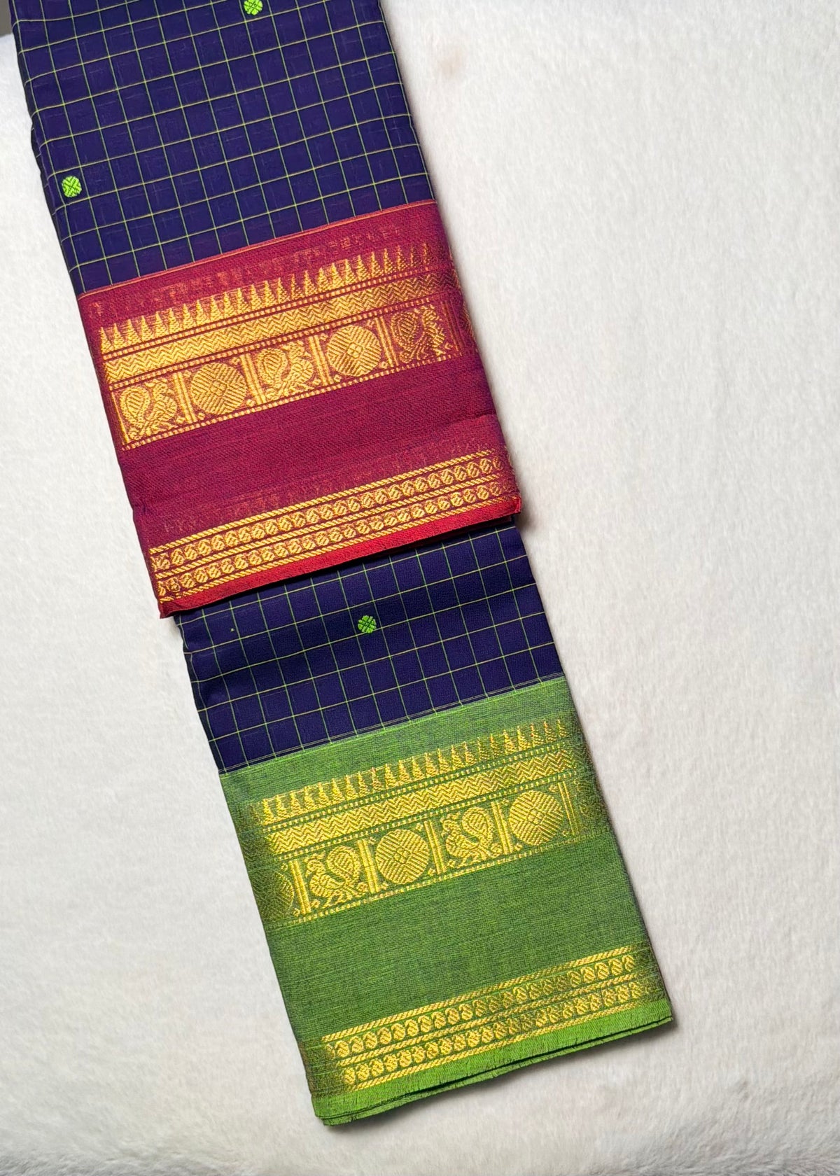 Premium Vintage Ganga - Jamuna Kanchi Cotton Saree