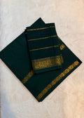 Traditional Madurai Sungudi Cotton Saree with Blouse Piece