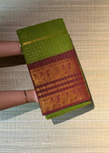 Traditional Madurai Sungudi Cotton Saree with Blouse Piece