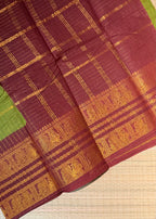 Traditional Madurai Sungudi Cotton Saree with Blouse Piece