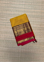 Premium Zari Vintage Kanchi Cotton Saree