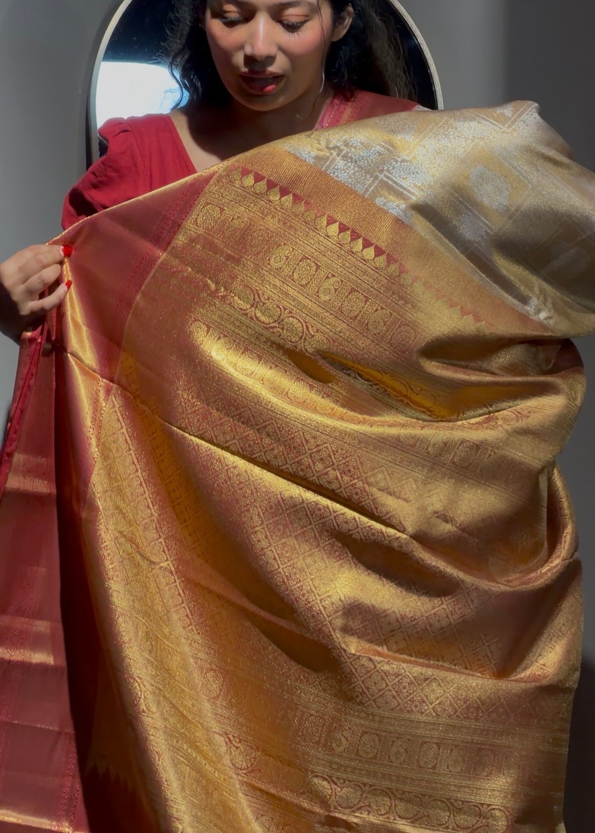 Semi Kanchipuram Silk Saree