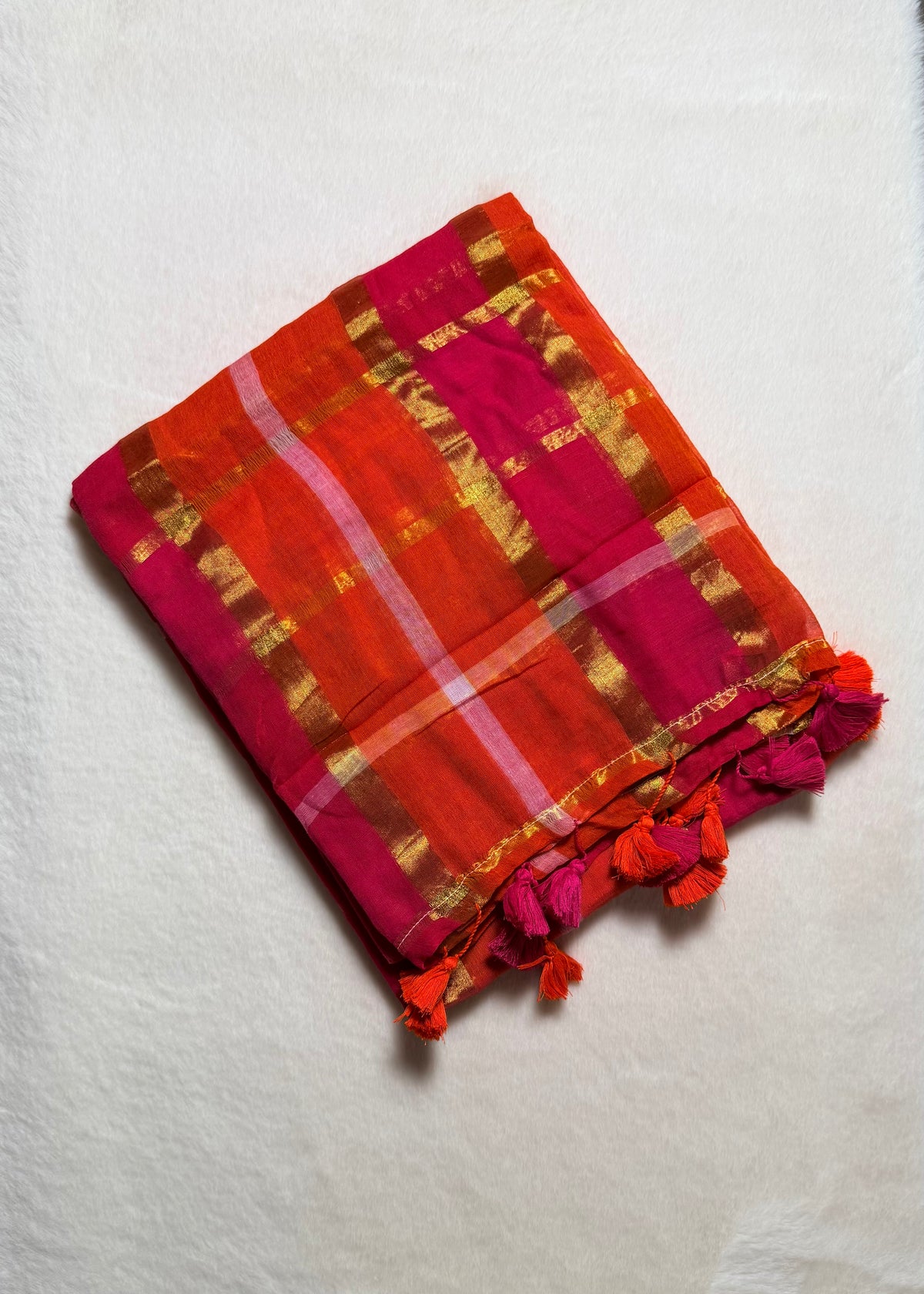 Madras Checks Mul Cotton Sarees