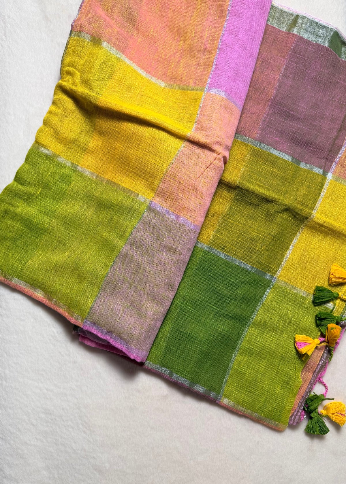 Madras Checks Mul Cotton Sarees