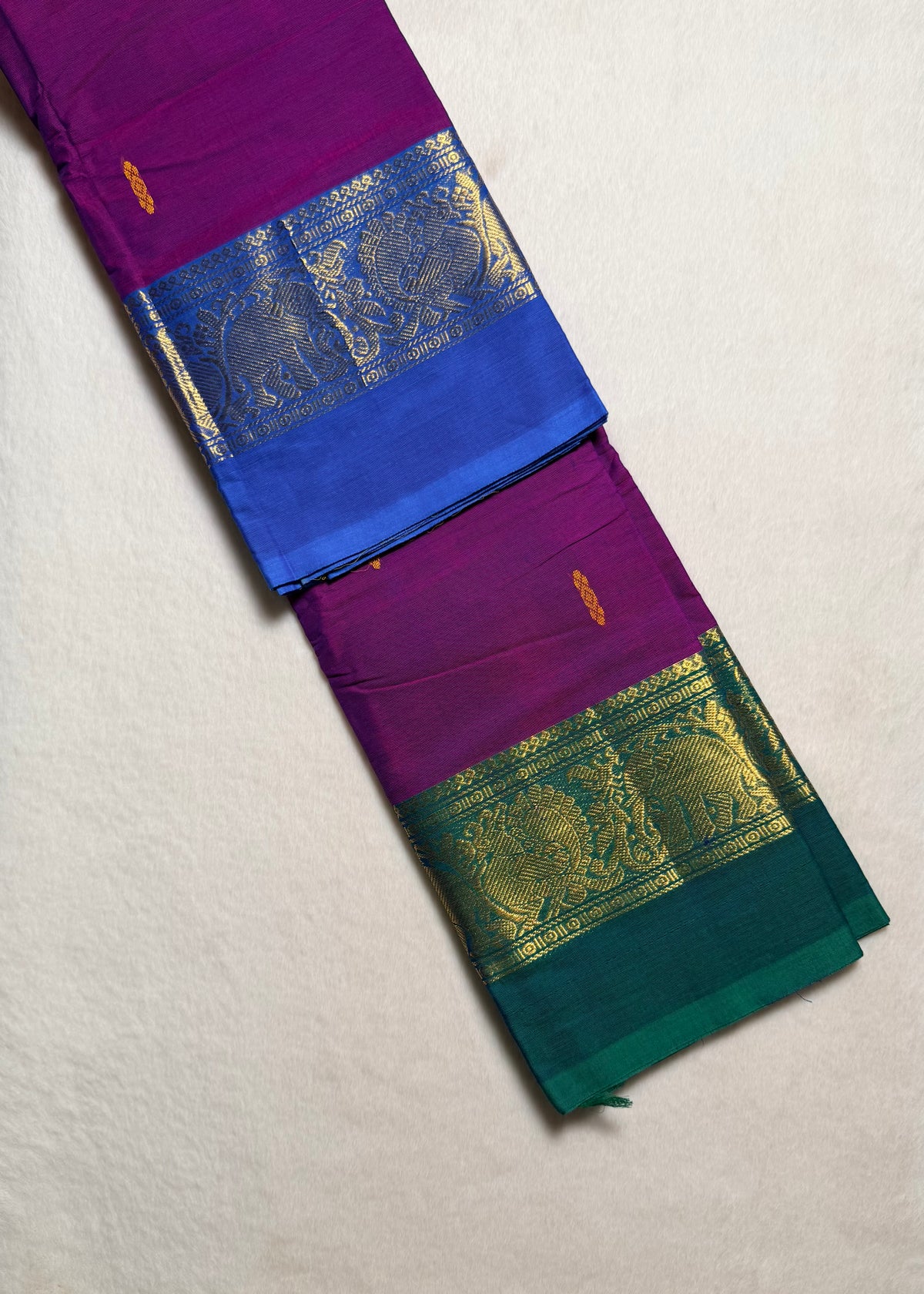 Premium Ganga Jamuna Kanchi Cotton Saree