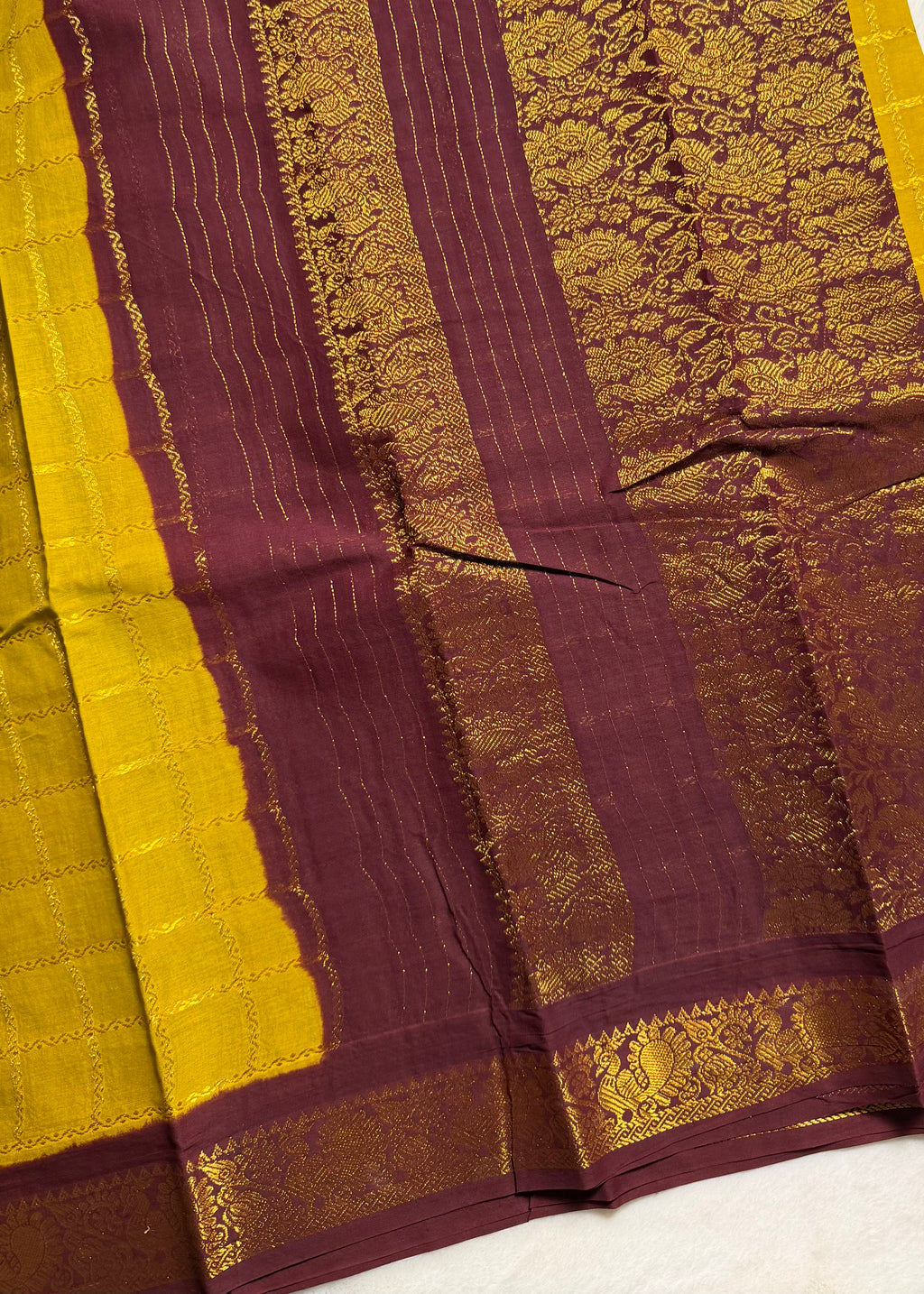 Grand Palu Madurai Sungudi Cotton Saree with Blouse Piece