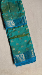 Semi Tussar Silk Saree With Blouse Piece
